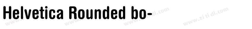 Helvetica Rounded bo字体转换
